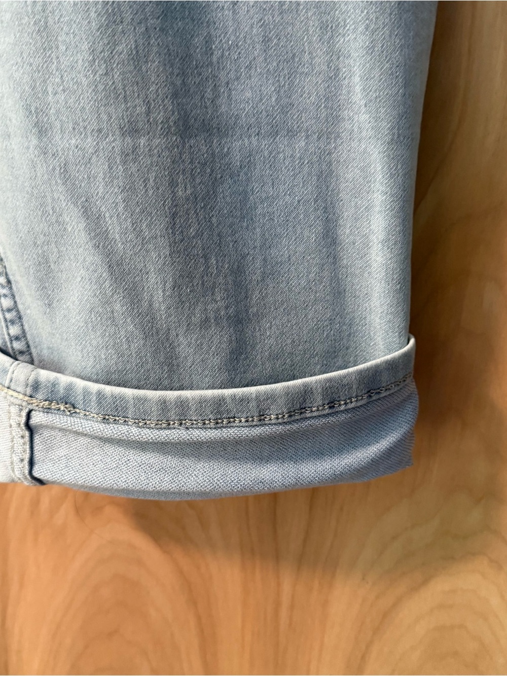 Maurices Light Blue Drawstring Denim Joggers - Picture 5 of 10